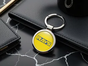 Rays Porte-clés Femme Look Minimaliste Inox